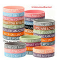 Colorful Motivational Silicone Bracelets