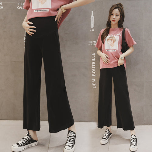 2021 Spring Summer Maternity Wide-leg Casual Trousers