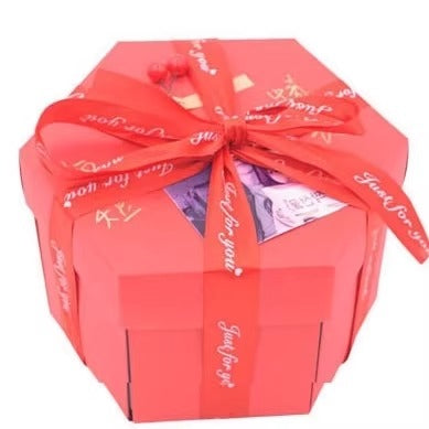 Hexagonal DIY Pop-up Photo Album Gift Box